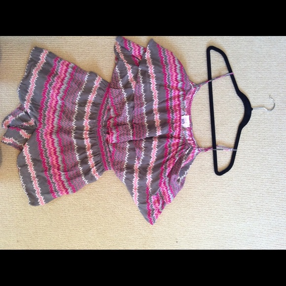 Parker Other - parker grey and pink chevron romper Parker Other - parker grey and pink chevron romper